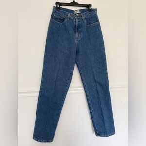 Vintage L.L. Bean High Rise Lined Relaxed Straight Leg Jeans 10 Mtall gorpcore‎